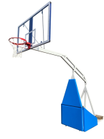 Стойка баскетбольная мобильная складная с гидравлическим механизмом, игровая, вынос 1,6 м