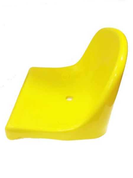 Сиденье пластиковое Лужники жёлтое фото