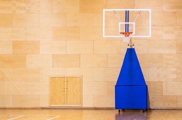 Стойка баскетбольная мобильная складная с гидравлическим механизмом, игровая, вынос 2,25 м фото